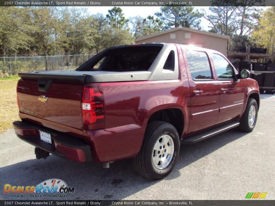 2007 Chevrolet Avalanche LT Sport Red Metallic / Ebony Photo #8