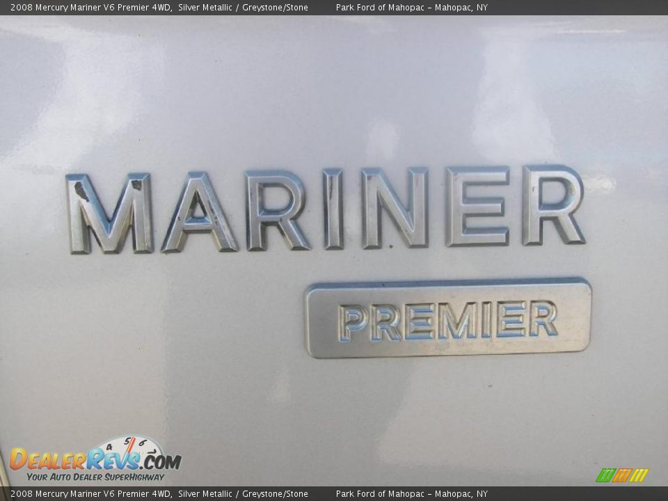 2008 Mercury Mariner V6 Premier 4WD Silver Metallic / Greystone/Stone Photo #10
