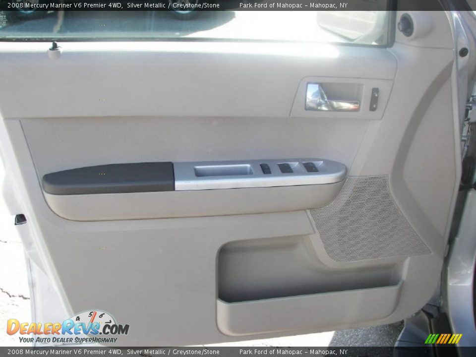 2008 Mercury Mariner V6 Premier 4WD Silver Metallic / Greystone/Stone Photo #14