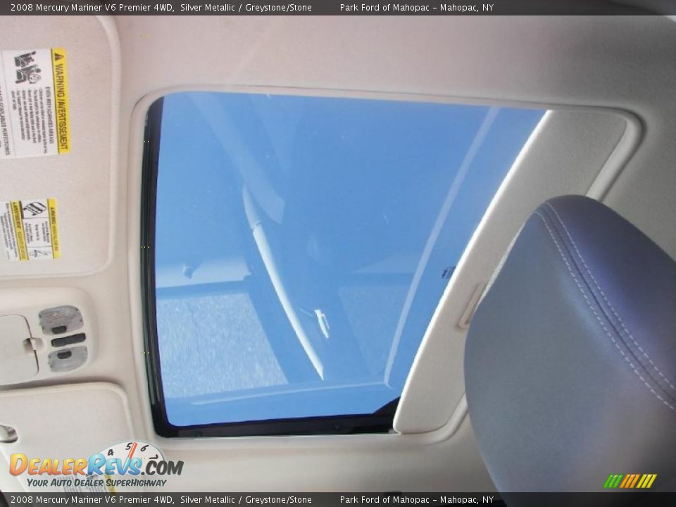2008 Mercury Mariner V6 Premier 4WD Silver Metallic / Greystone/Stone Photo #15