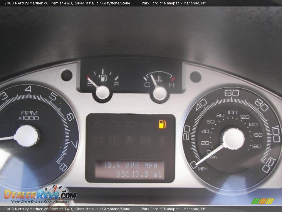 2008 Mercury Mariner V6 Premier 4WD Silver Metallic / Greystone/Stone Photo #17