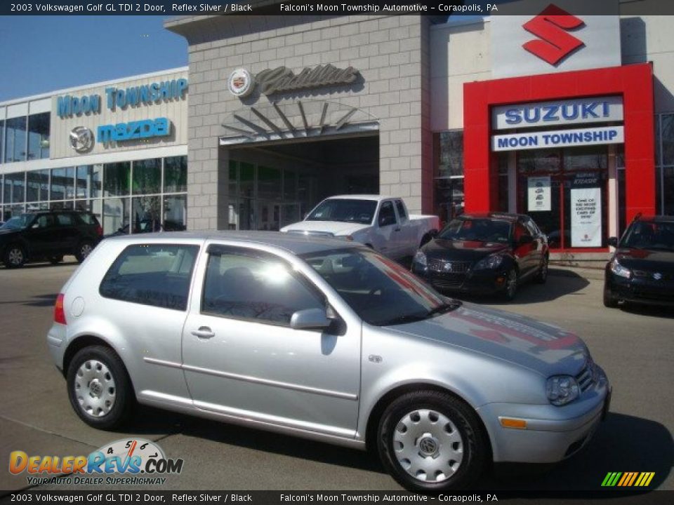 2003 Volkswagen Golf GL TDI 2 Door Reflex Silver / Black Photo #1