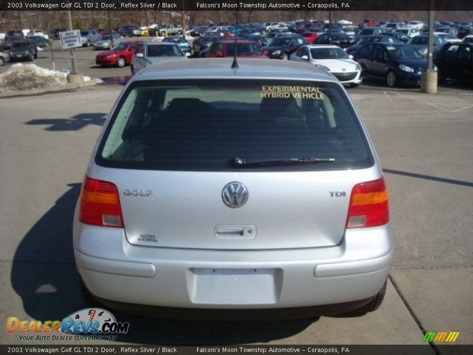 2003 Volkswagen Golf GL TDI 2 Door Reflex Silver / Black Photo #3