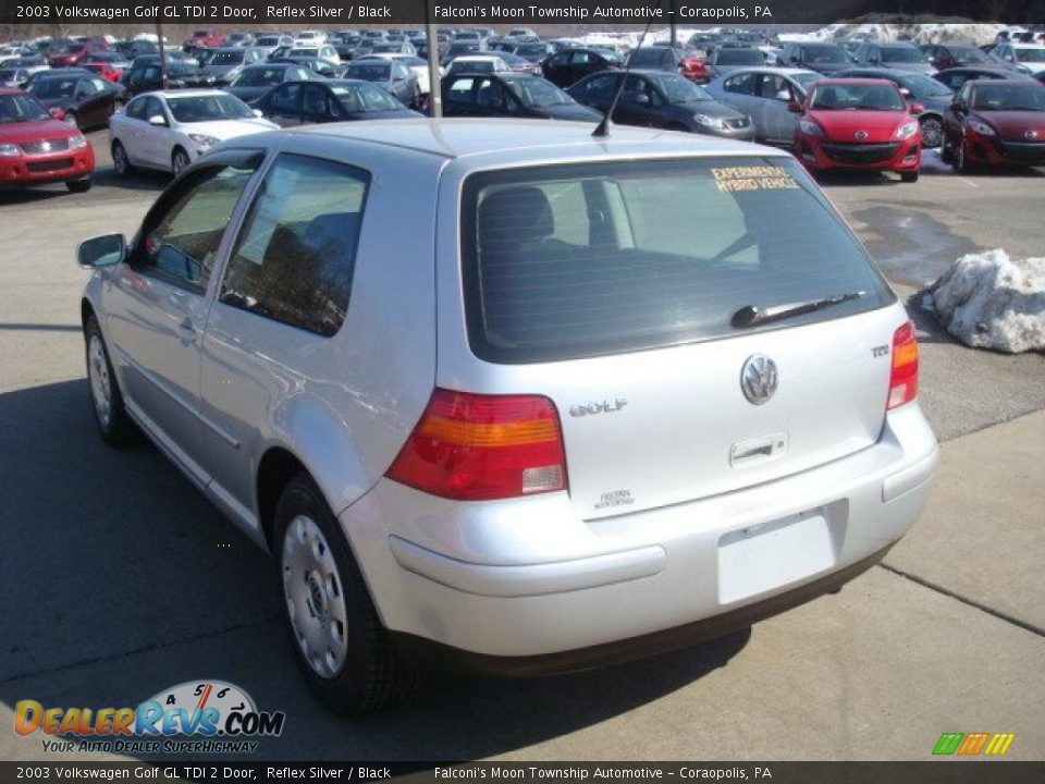 2003 Volkswagen Golf GL TDI 2 Door Reflex Silver / Black Photo #4
