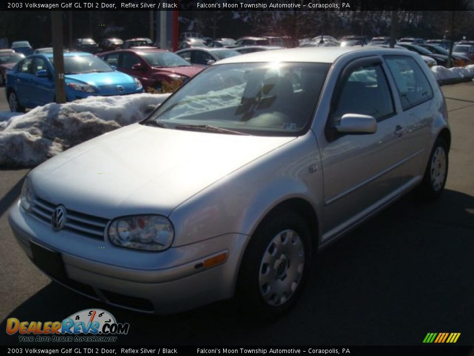 2003 Volkswagen Golf GL TDI 2 Door Reflex Silver / Black Photo #5