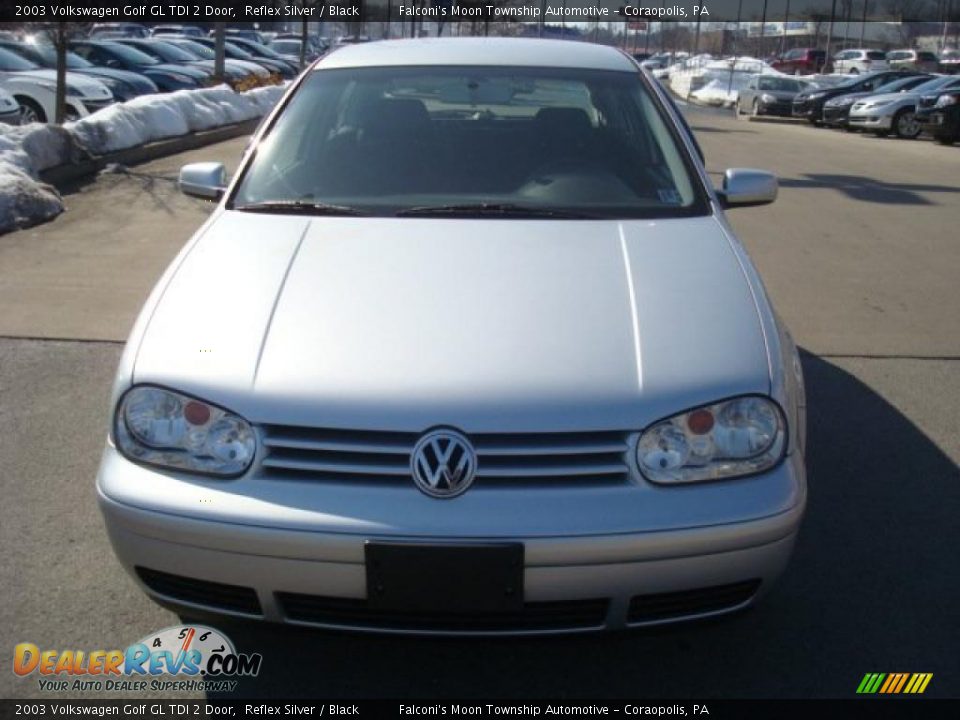 2003 Volkswagen Golf GL TDI 2 Door Reflex Silver / Black Photo #6