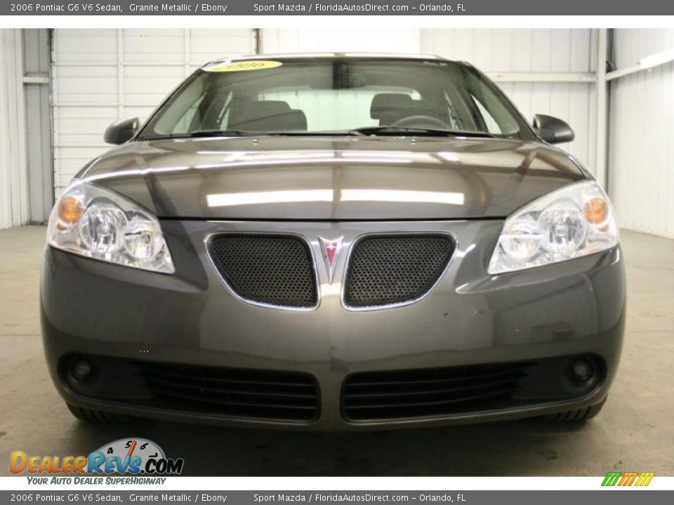 2006 Pontiac G6 V6 Sedan Granite Metallic / Ebony Photo #3