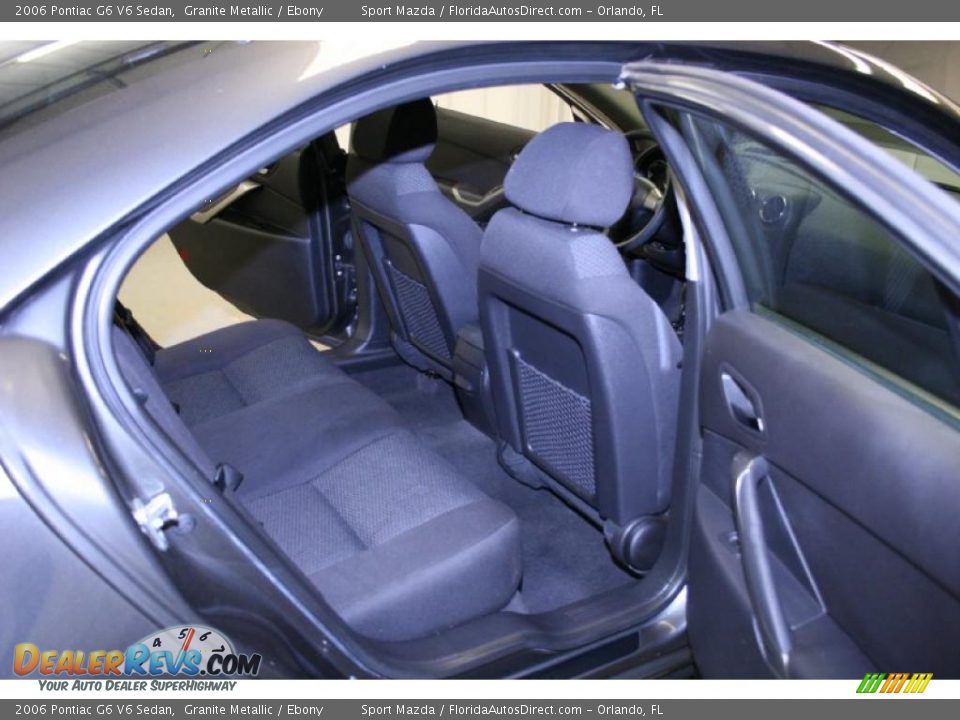 2006 Pontiac G6 V6 Sedan Granite Metallic / Ebony Photo #10