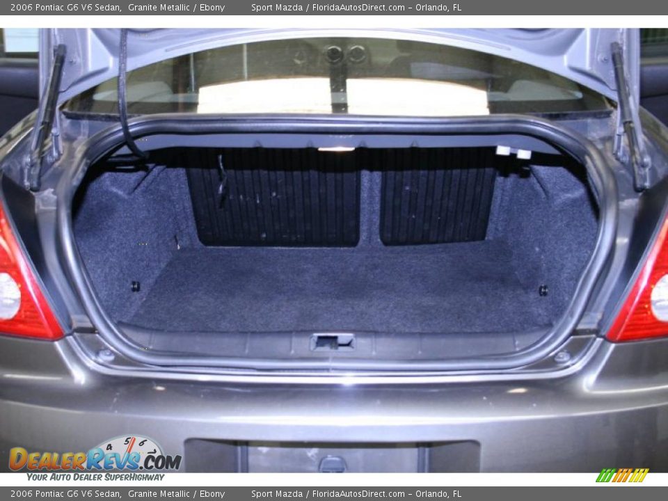 2006 Pontiac G6 V6 Sedan Granite Metallic / Ebony Photo #12