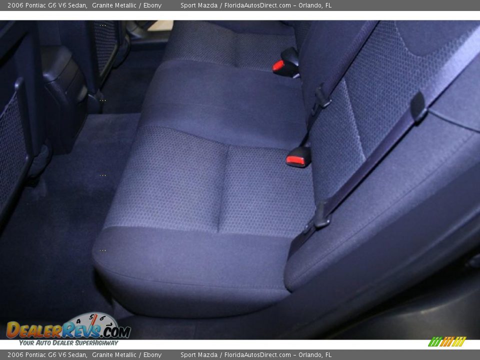 2006 Pontiac G6 V6 Sedan Granite Metallic / Ebony Photo #18