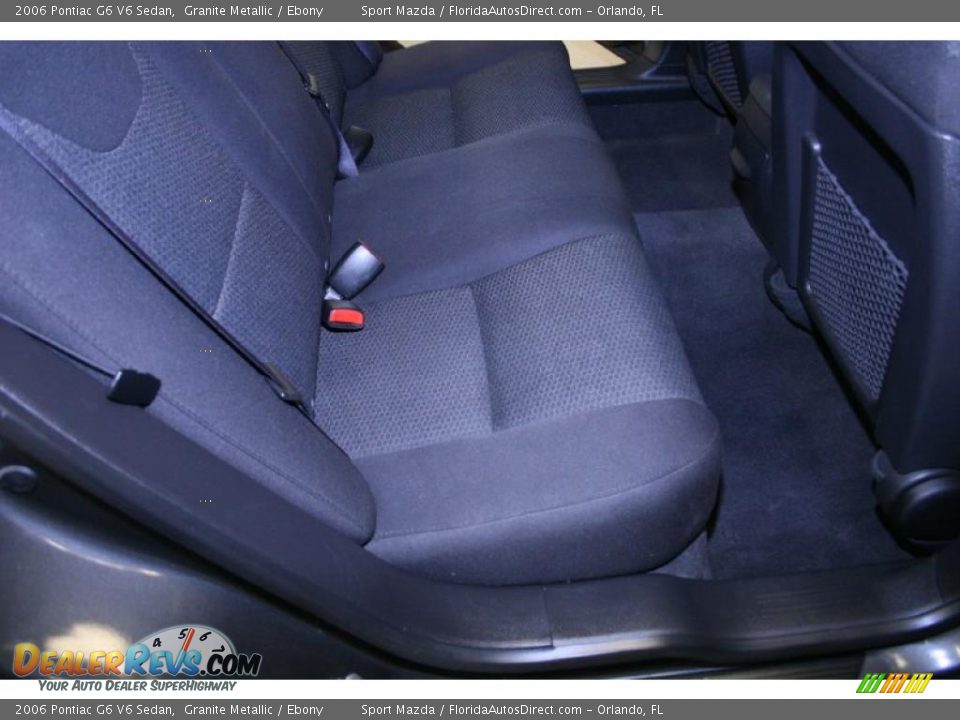 2006 Pontiac G6 V6 Sedan Granite Metallic / Ebony Photo #19