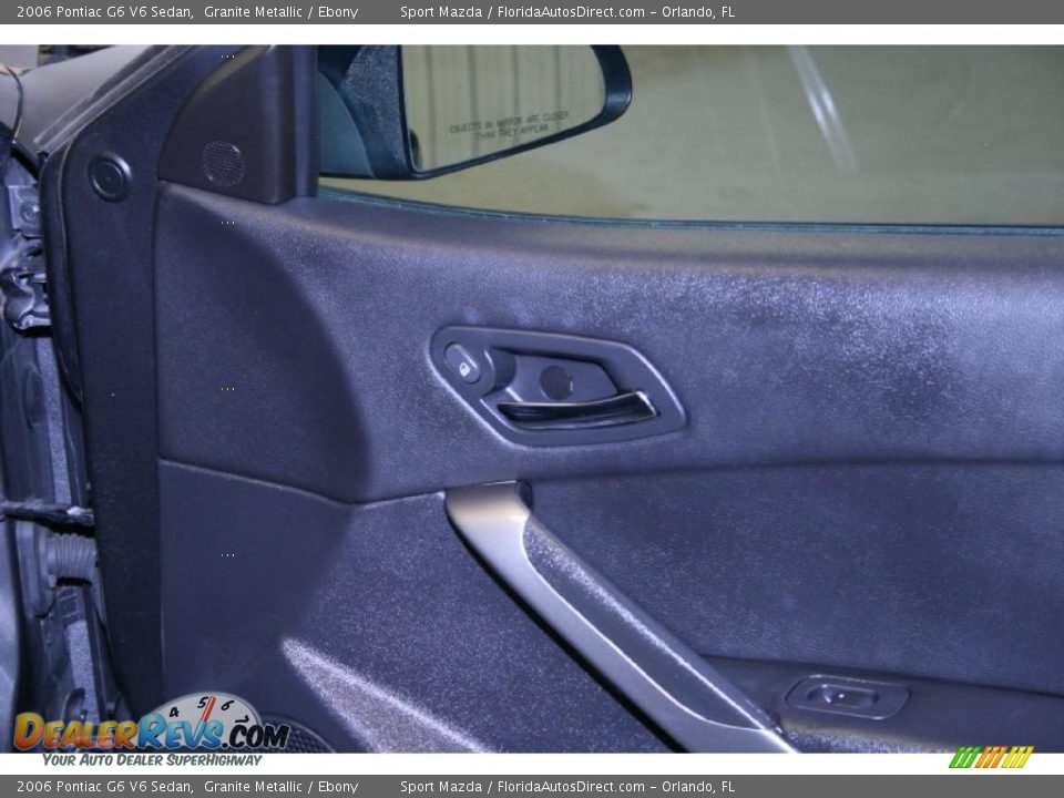 2006 Pontiac G6 V6 Sedan Granite Metallic / Ebony Photo #22