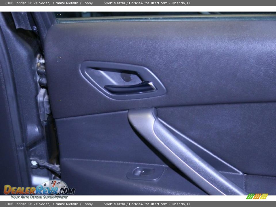 2006 Pontiac G6 V6 Sedan Granite Metallic / Ebony Photo #24