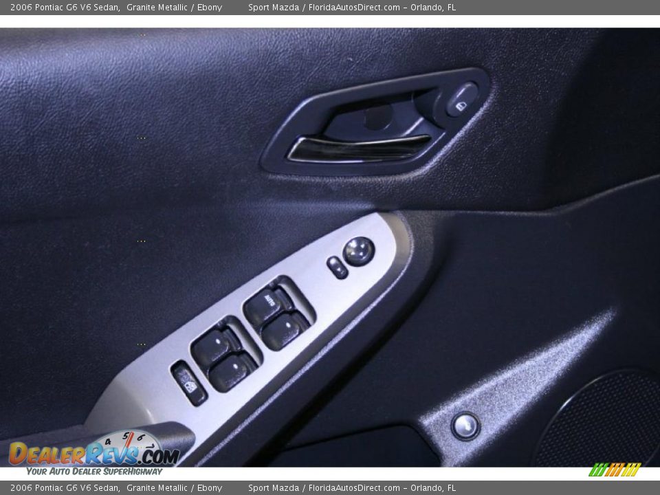 2006 Pontiac G6 V6 Sedan Granite Metallic / Ebony Photo #28