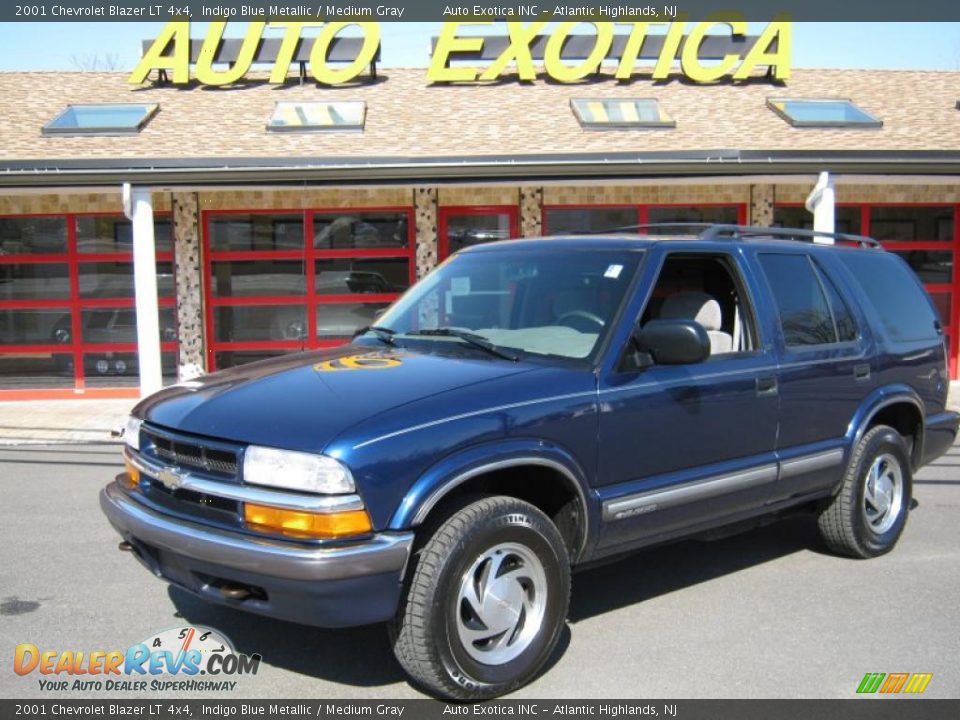 2001 Chevrolet Blazer LT 4x4 Indigo Blue Metallic / Medium Gray Photo #1