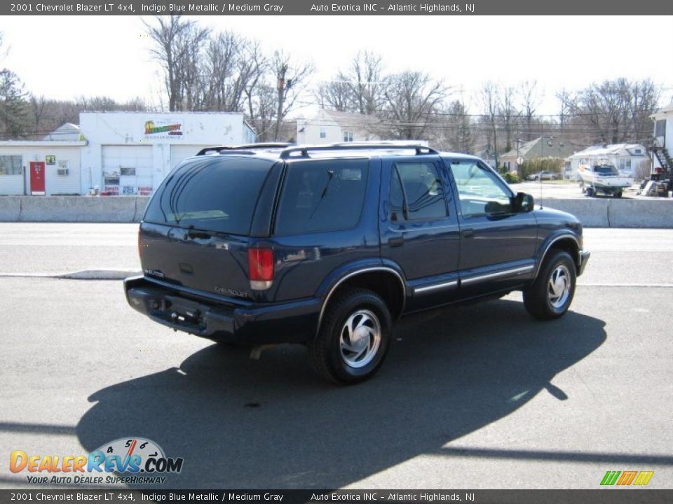 2001 Chevrolet Blazer LT 4x4 Indigo Blue Metallic / Medium Gray Photo #3