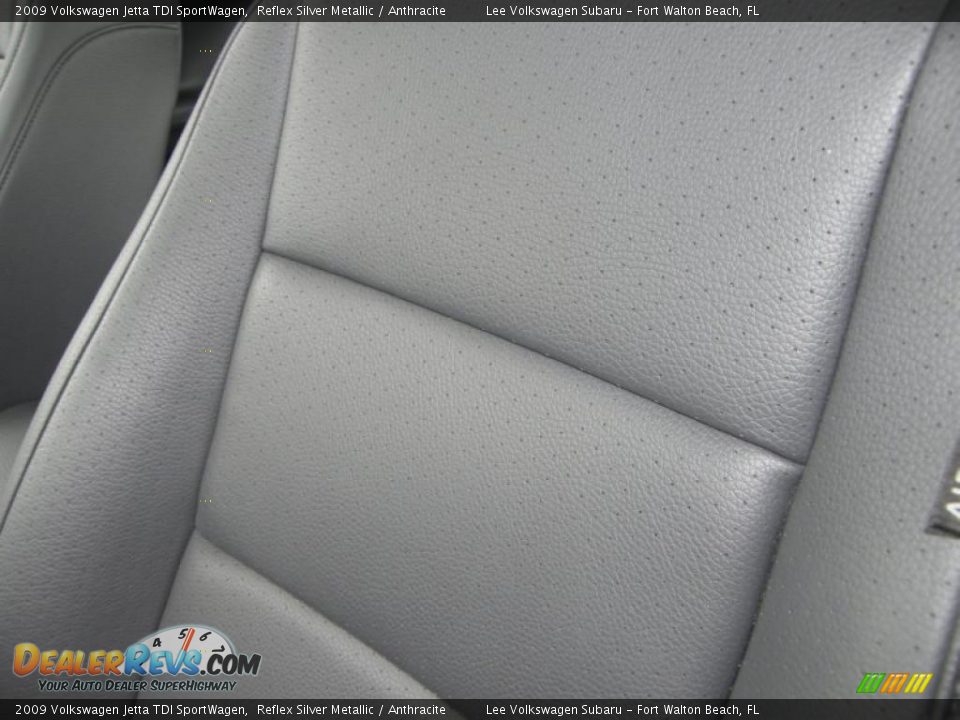 2009 Volkswagen Jetta TDI SportWagen Reflex Silver Metallic / Anthracite Photo #15