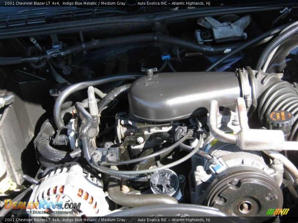 2001 Chevrolet Blazer LT 4x4 Indigo Blue Metallic / Medium Gray Photo #9