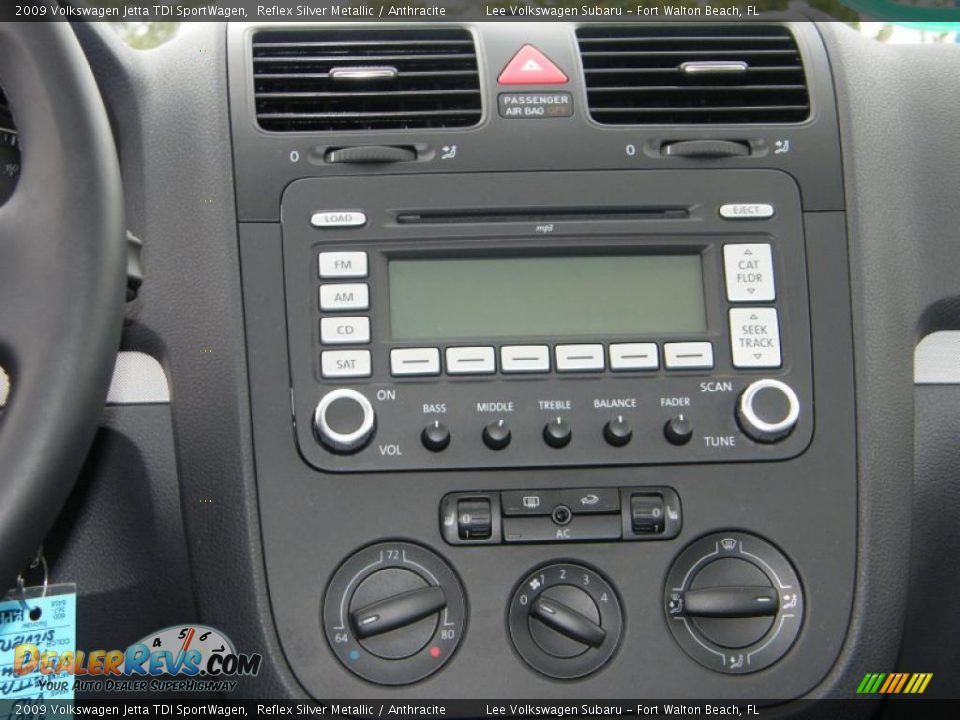 2009 Volkswagen Jetta TDI SportWagen Reflex Silver Metallic / Anthracite Photo #20