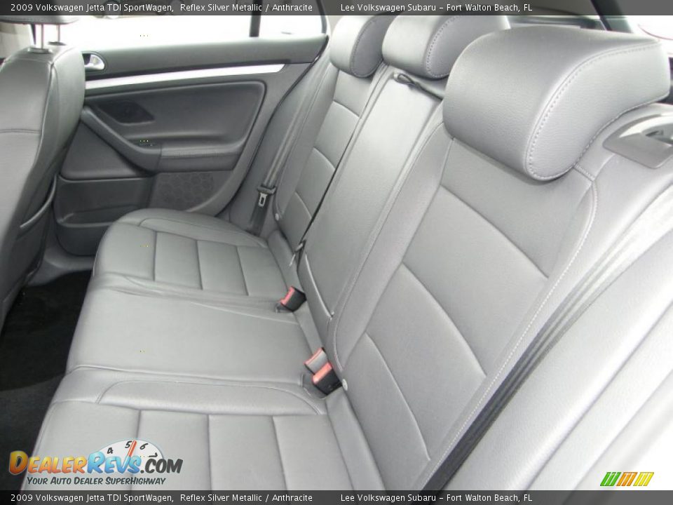2009 Volkswagen Jetta TDI SportWagen Reflex Silver Metallic / Anthracite Photo #23