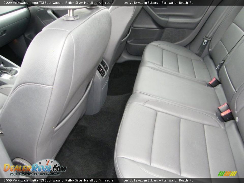2009 Volkswagen Jetta TDI SportWagen Reflex Silver Metallic / Anthracite Photo #24