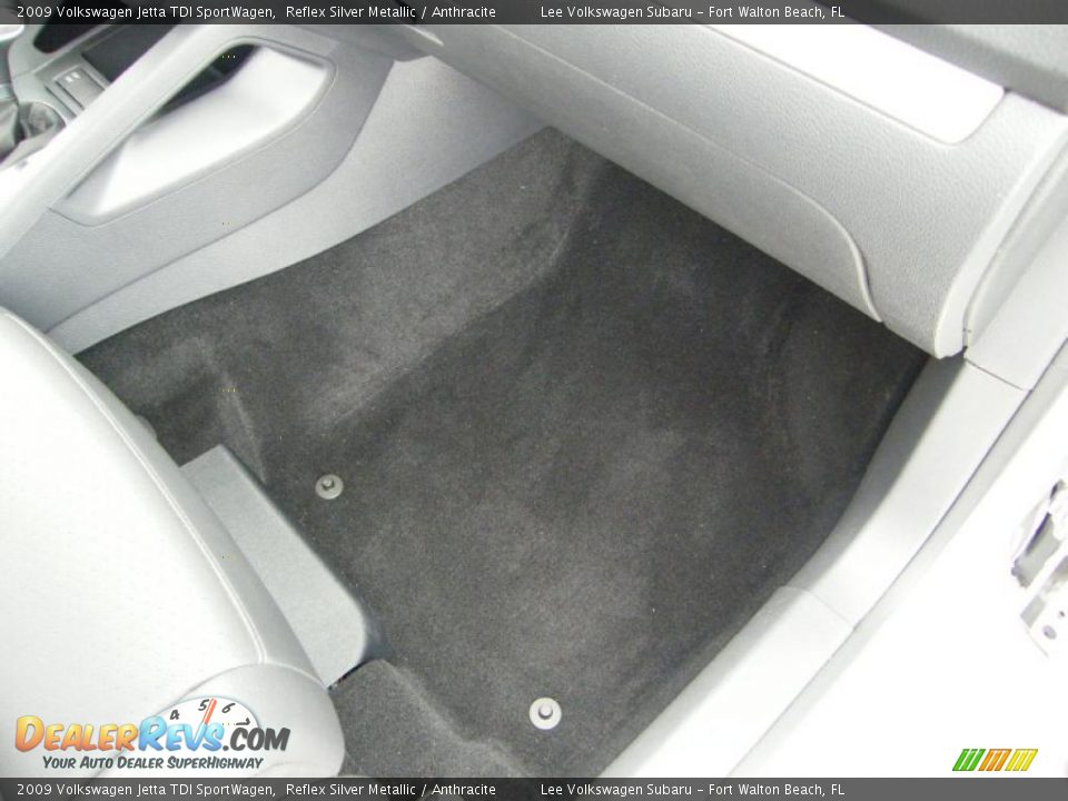 2009 Volkswagen Jetta TDI SportWagen Reflex Silver Metallic / Anthracite Photo #29