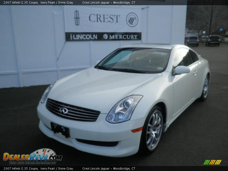 2007 Infiniti G 35 Coupe Ivory Pearl / Stone Gray Photo #1