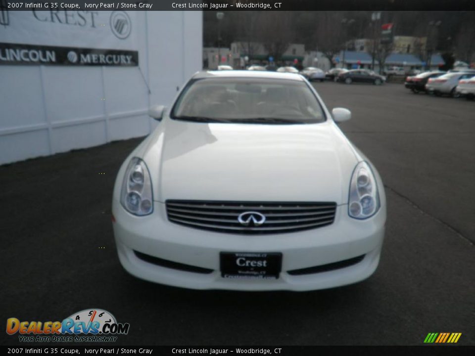 2007 Infiniti G 35 Coupe Ivory Pearl / Stone Gray Photo #2