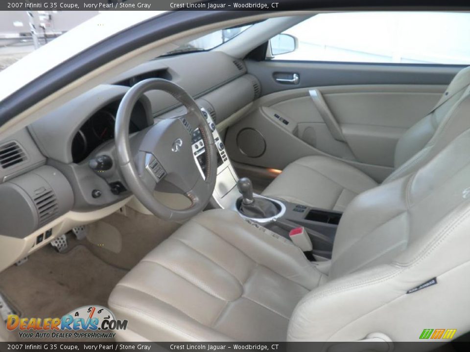 2007 Infiniti G 35 Coupe Ivory Pearl / Stone Gray Photo #4