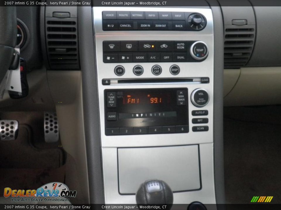 2007 Infiniti G 35 Coupe Ivory Pearl / Stone Gray Photo #6