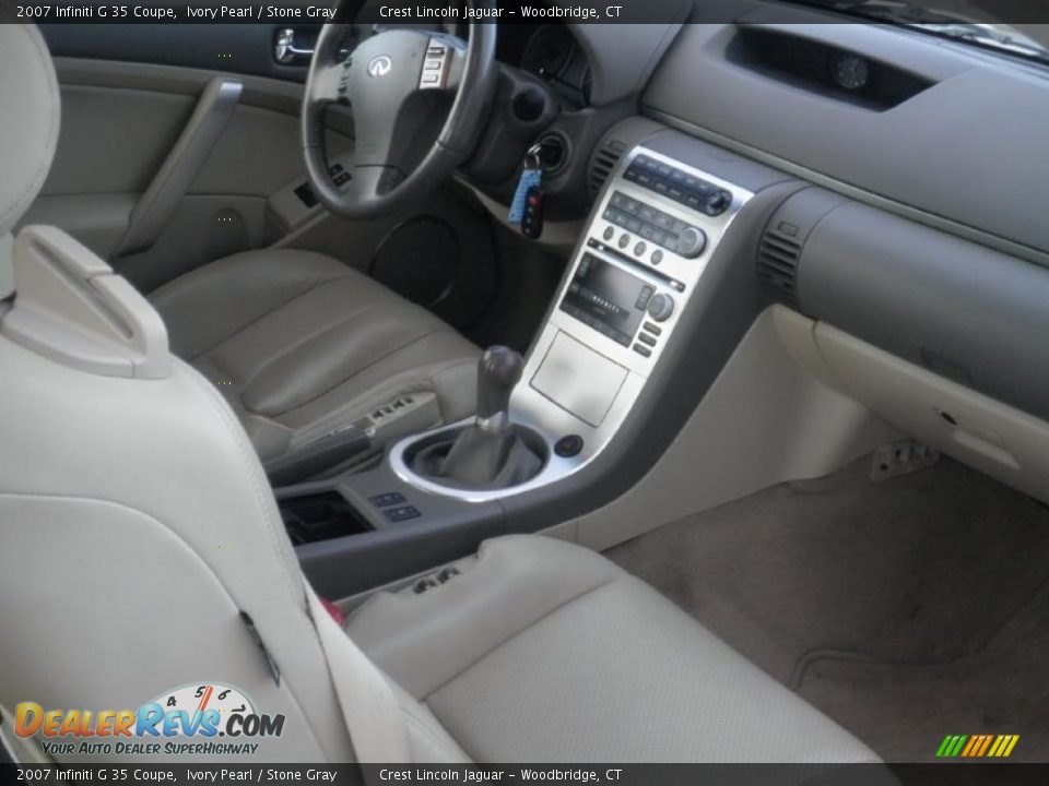 2007 Infiniti G 35 Coupe Ivory Pearl / Stone Gray Photo #7