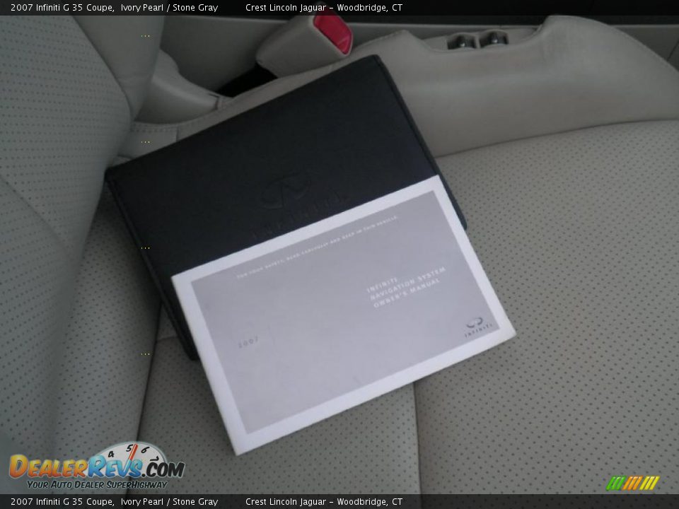 2007 Infiniti G 35 Coupe Ivory Pearl / Stone Gray Photo #11