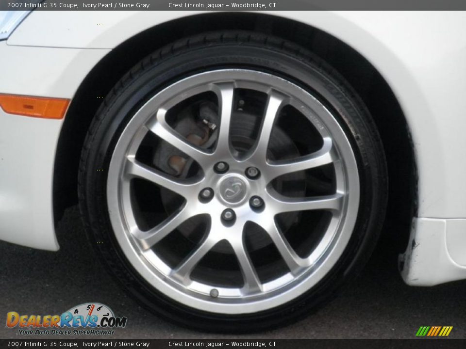 2007 Infiniti G 35 Coupe Ivory Pearl / Stone Gray Photo #12