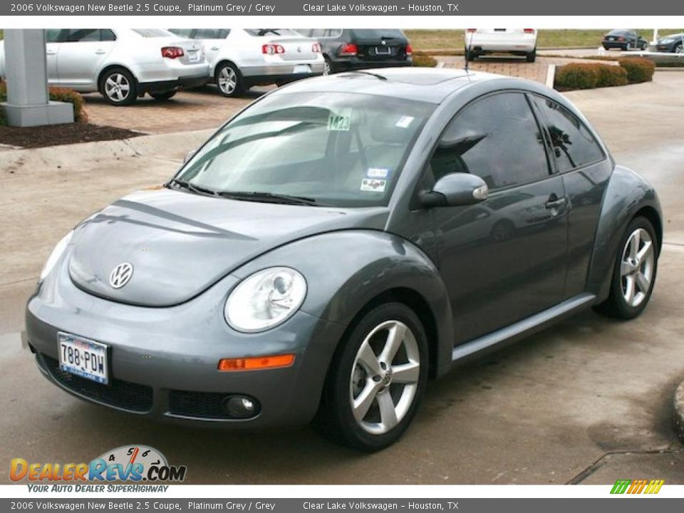 2006 Volkswagen New Beetle 2.5 Coupe Platinum Grey / Grey Photo #3