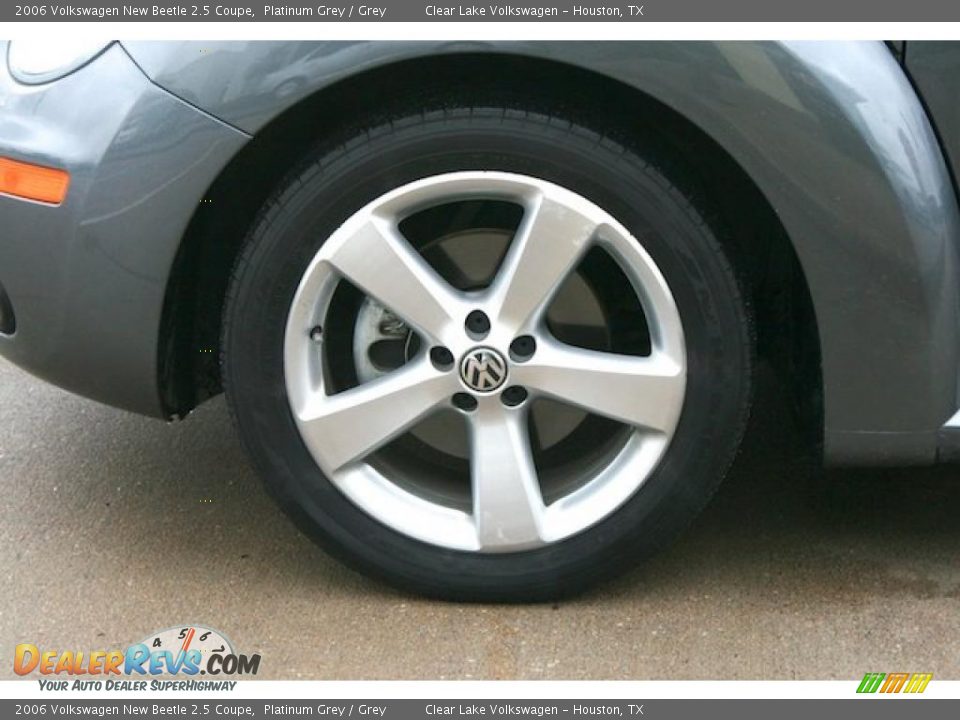 2006 Volkswagen New Beetle 2.5 Coupe Platinum Grey / Grey Photo #9