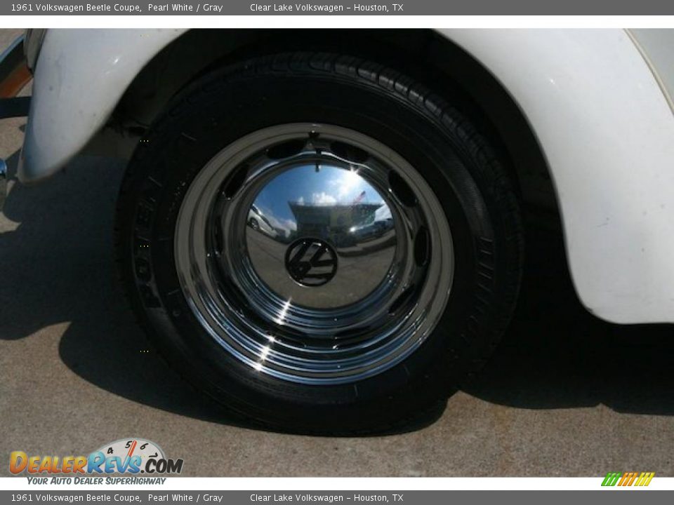1961 Volkswagen Beetle Coupe Pearl White / Gray Photo #6
