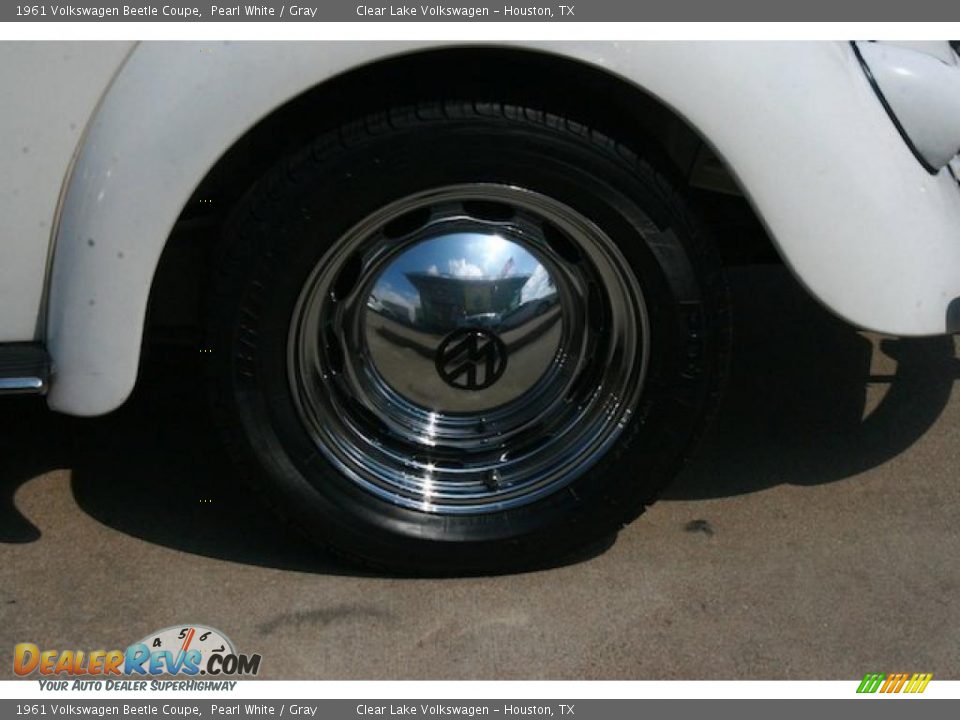 1961 Volkswagen Beetle Coupe Pearl White / Gray Photo #7