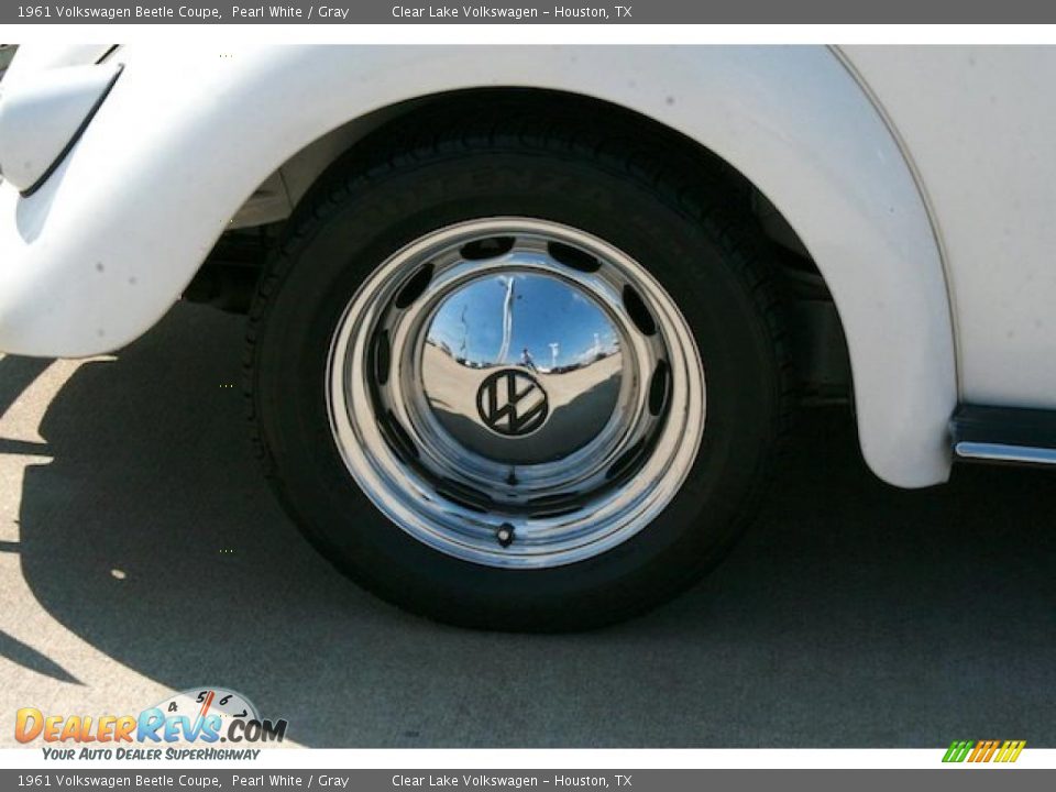 1961 Volkswagen Beetle Coupe Pearl White / Gray Photo #12