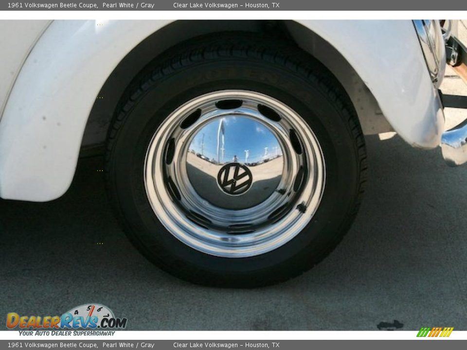 1961 Volkswagen Beetle Coupe Pearl White / Gray Photo #13