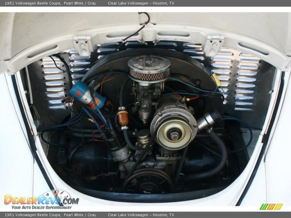 1961 Volkswagen Beetle Coupe Pearl White / Gray Photo #20