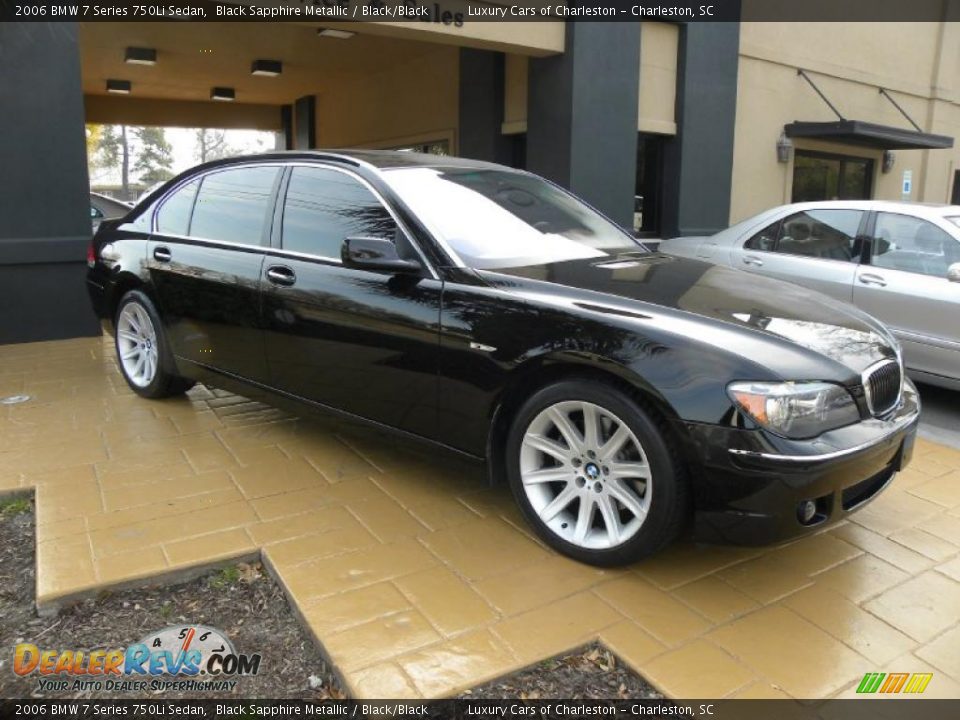 2006 BMW 7 Series 750Li Sedan Black Sapphire Metallic / Black/Black Photo #1