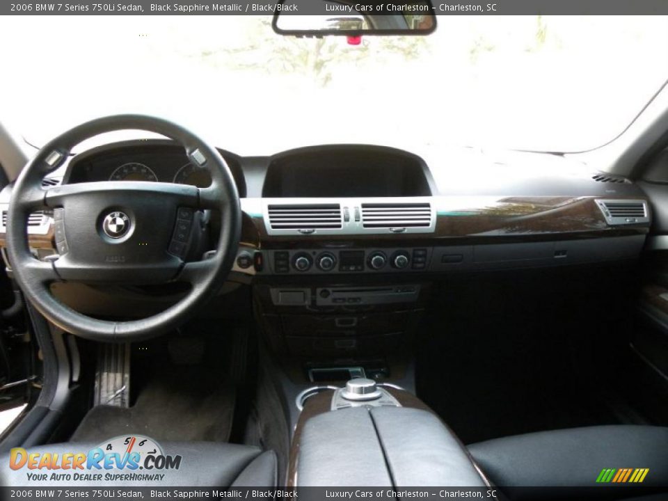 2006 BMW 7 Series 750Li Sedan Black Sapphire Metallic / Black/Black Photo #3