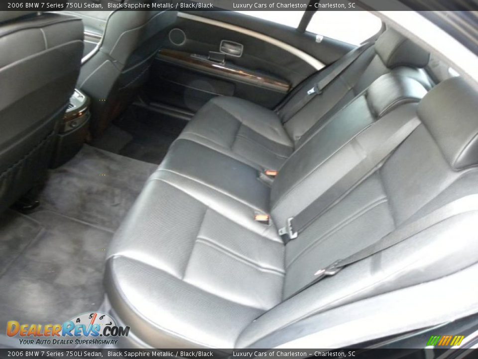 2006 BMW 7 Series 750Li Sedan Black Sapphire Metallic / Black/Black Photo #8