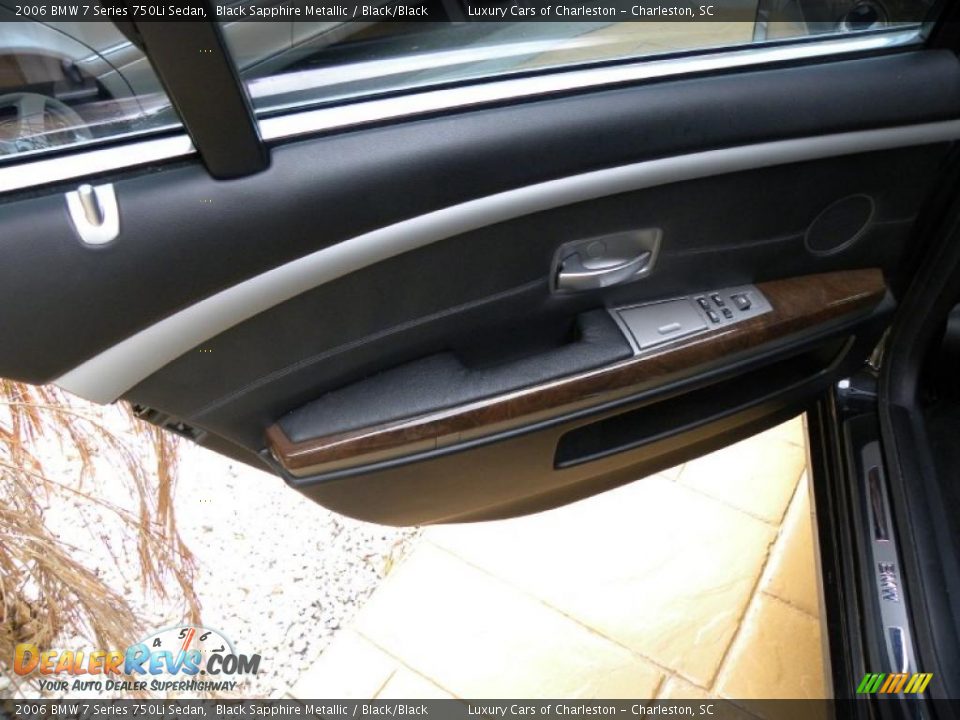 2006 BMW 7 Series 750Li Sedan Black Sapphire Metallic / Black/Black Photo #9