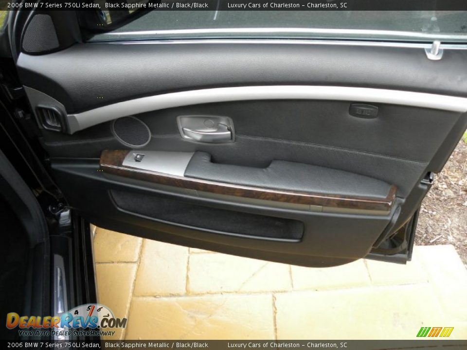 2006 BMW 7 Series 750Li Sedan Black Sapphire Metallic / Black/Black Photo #11