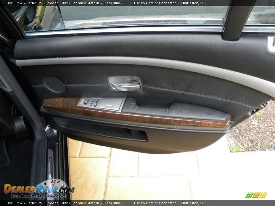 2006 BMW 7 Series 750Li Sedan Black Sapphire Metallic / Black/Black Photo #13
