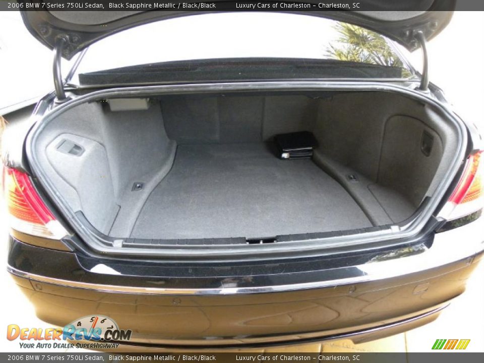 2006 BMW 7 Series 750Li Sedan Black Sapphire Metallic / Black/Black Photo #15