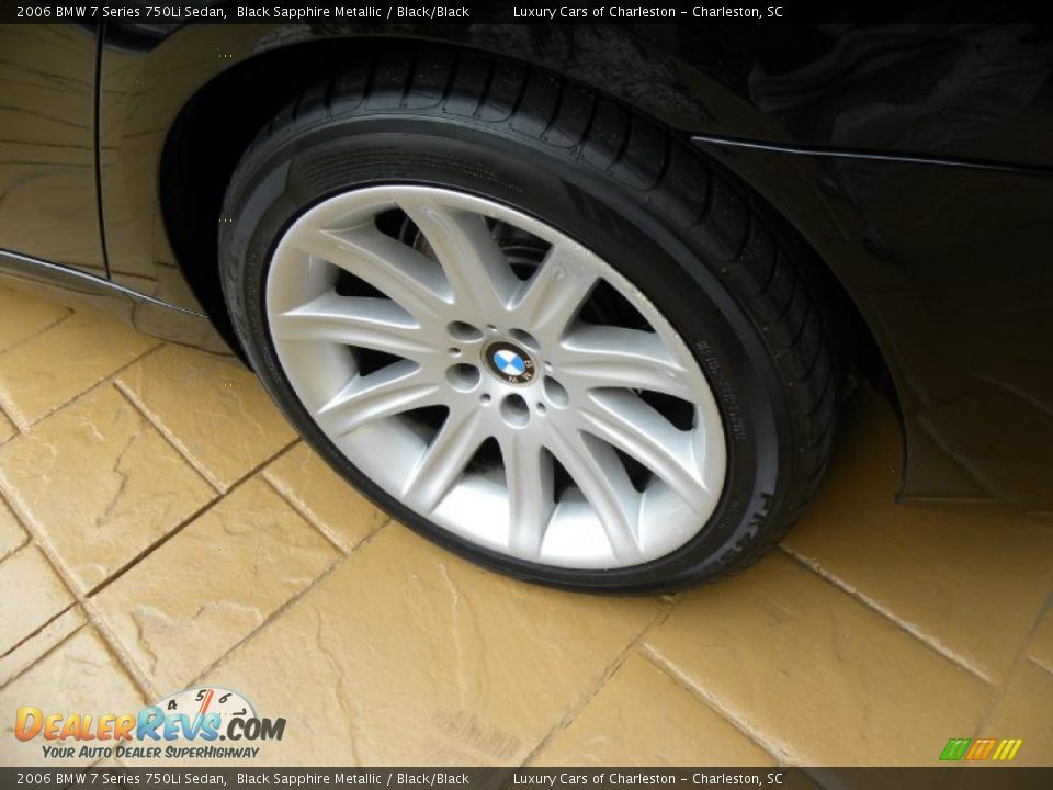 2006 BMW 7 Series 750Li Sedan Black Sapphire Metallic / Black/Black Photo #17
