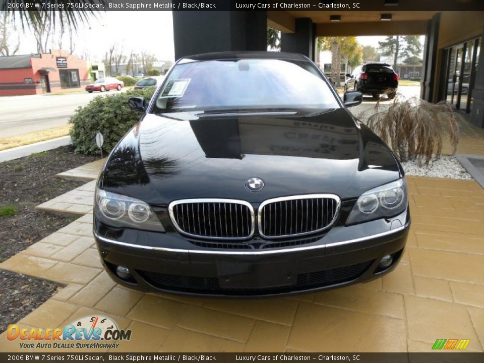 2006 BMW 7 Series 750Li Sedan Black Sapphire Metallic / Black/Black Photo #18