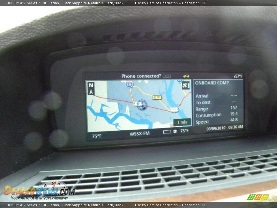 2006 BMW 7 Series 750Li Sedan Black Sapphire Metallic / Black/Black Photo #21